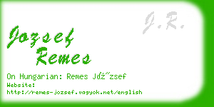 jozsef remes business card